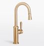 Davoli Pull Down Kitchen Prep Faucet, Satin Bronze PVD