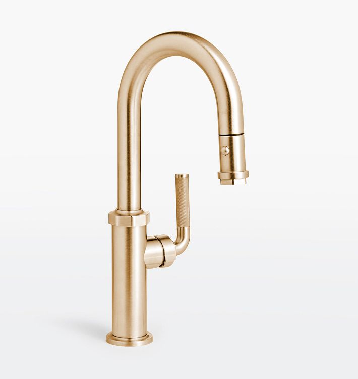 Descanso Pull Down Kitchen Prep Faucet, Satin Bronze PVD