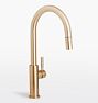 Corsano Stick Handle Pull Down Kitchen Faucet, Satin Bronze PVD