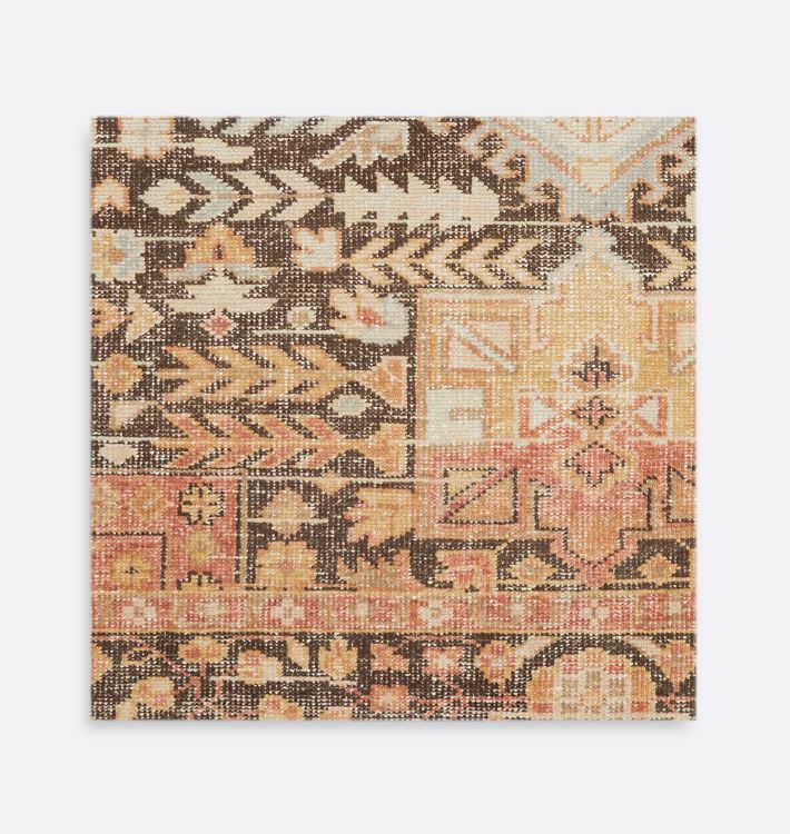 Silverton Hand-Knotted Rug - 18" X 18" Swatch - Warm Multi