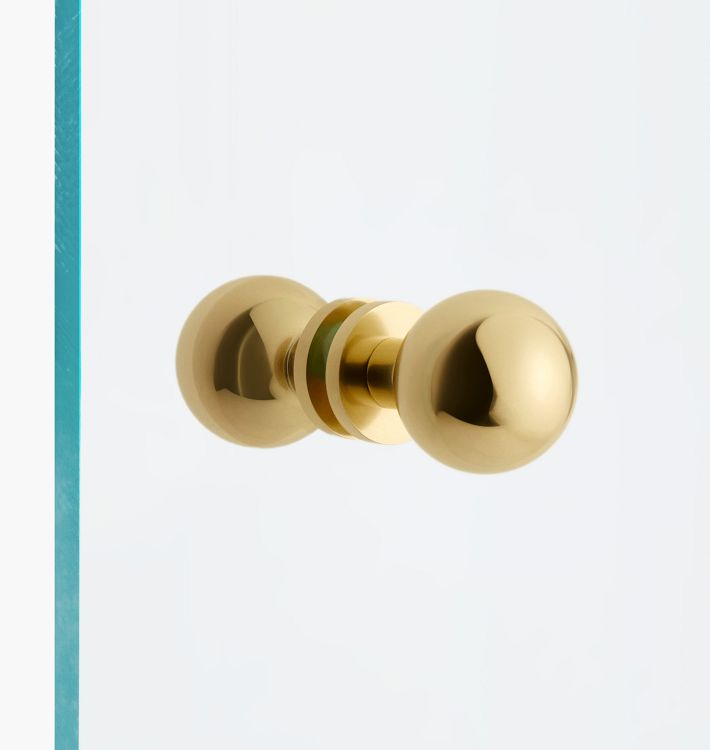 Topher Shower Door Knob - Aged Brass