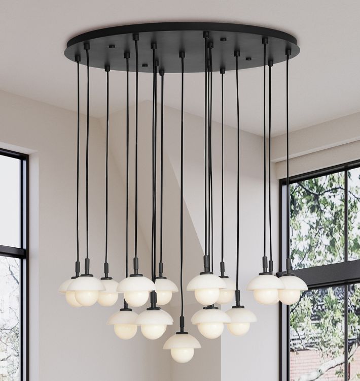 Greenwich 32&quot; Multi-Drop Chandelier