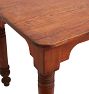 Antique 9ft Turned Leg Harvest Table