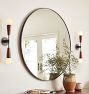 Round Metal Framed Mirror