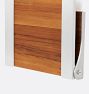 Carter Wall Mount High Back Teak Folding Shower Seat - ADA