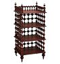 Four-Tier Victorian Mahogany Shelf with Casters