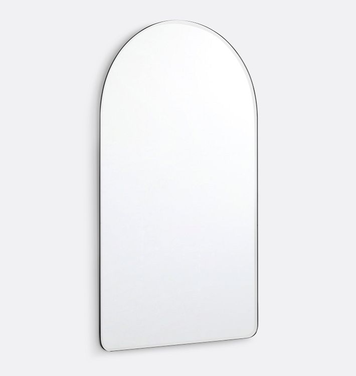 Frameless Arch Mirror, 24" x 40"