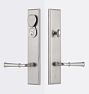 Raegan Lever Exterior Bronze Door Set, 2.75" - Left-Handed - Platinum Bronze