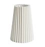 Ansel Shade - 5-1/2" Diameter - Fabric - Pleated White