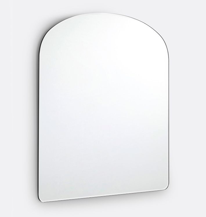 Frameless Wide Arch Mirror, 36" x 40"