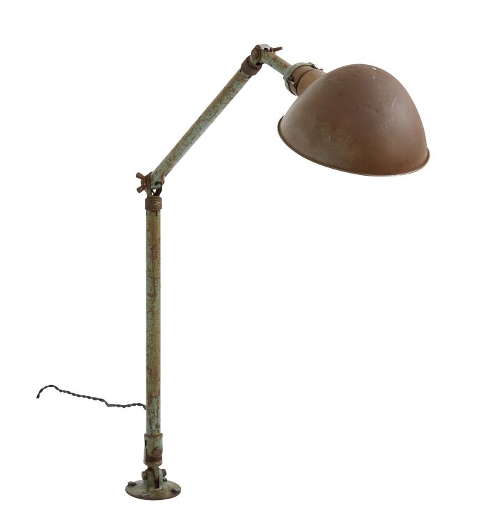 Vintage Articluating Industrial Task Lamp by Ajusco