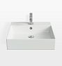 Calvo Wall Mount Sink - 20" Monohole - White