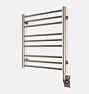 Contemporary Wall Towel Warmer - 19-1/2" x 23" - Polished Nickel