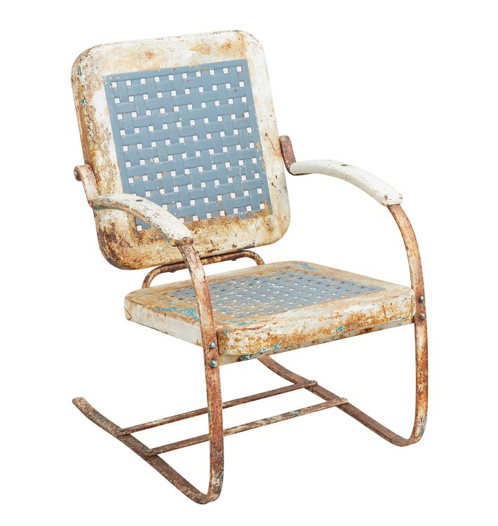 Vintage Cantilevered Patio Lounger