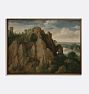 Mountainous Landscape Framed Reproduction Wall Art Print 13"x17" by Lucas van Valckenborch