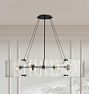 Willamette 48&quot; Linear Chandelier, Clear Glass