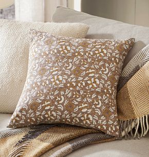 Botanical Block Print Pillow Rejuvenation