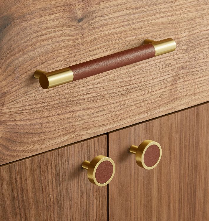 Leather drawer pull sales