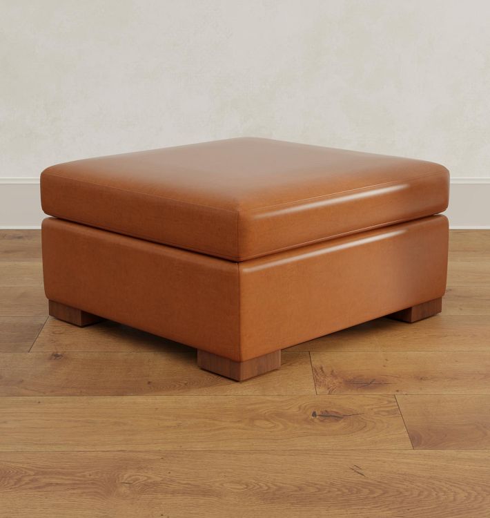 Wrenton Leather Ottoman