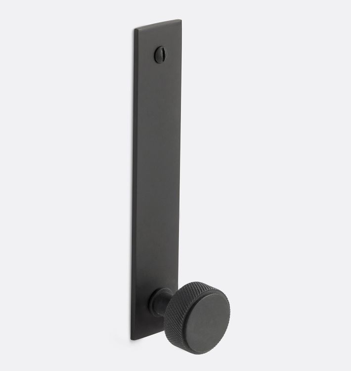 Trask Cabinet Knob with Rectangle Backplate - 4" - Oil Rubbed Bronze