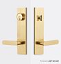 Bowman Brass Lever Exterior Door Set With Level Bolt Smart Lock - CP - CP