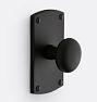 Passage Round Knob Gate Set, Matte Black