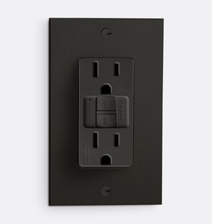 GFCI Duplex Outlet -  Antique Bronze