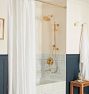 Modern Shower Curtain Rod and Brackets