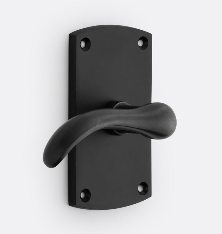 Passage Tail Lever Gate Set, Matte Black