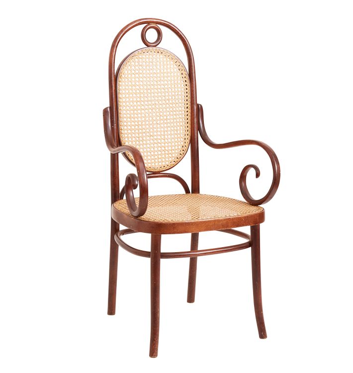 Thonet High-Backed Bentwood Armchair-Circa 1900s