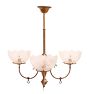 Antique Victorian 3-Light Converted Gas Chandelier