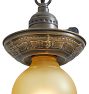 Vintage Classical Revival Bare Bulb Pendant with Turnkey Socket