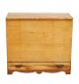 Tall Vintage Pine Blanket Chest with Drawer