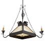 Vintage Arts &amp; Crafts Converted Gas with Electric Chandelier