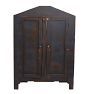 Vintage Gable-Top Walnut Cupboard