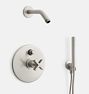 West Slope Pressure Balanced Shower Set with Handshower, Brushed Nickel