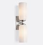 Wren Double Sconce, Brushed Nickel