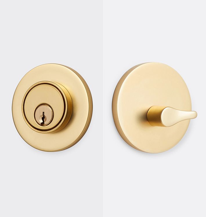 Richmond Deadbolt, Aged Brass