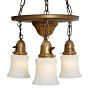 Vintage 3-Light Chandelier with Turnkey Sockets