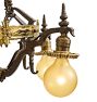 Vintage 5-Light Romance Revival Bare Bulb Chandelier