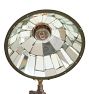 Vintage Industrial Wall-Mount Exam Light with Mirrored Parallax Shade
