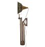 Vintage Industrial Wall-Mount Exam Light with Mirrored Parallax Shade