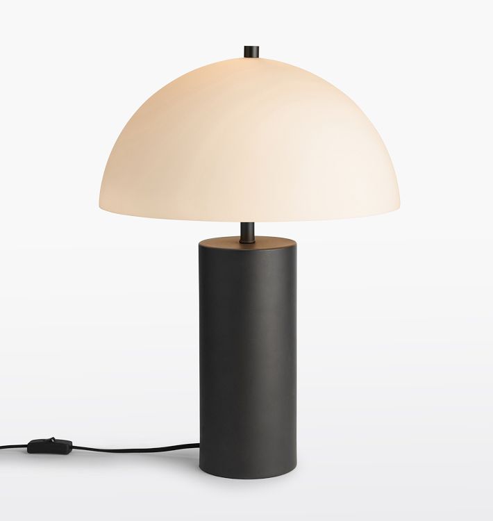 Owen table lamp - Glass shade, Oil-Rubbed Bronze