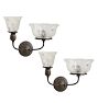 Pair of Vintage Converted Gas / Electric Sconces