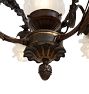 Breathtaking Figural Bronze Art Nouveau Chandelier