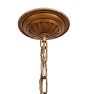 Five-Light Romance Revival Chandelier with Chariot Motif