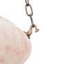 Textured Czech Glass Bowl Chandelier