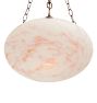 Textured Czech Glass Bowl Chandelier