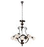 Breathtaking Figural Bronze Art Nouveau Chandelier