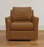 McNary Leather Swivel Chair